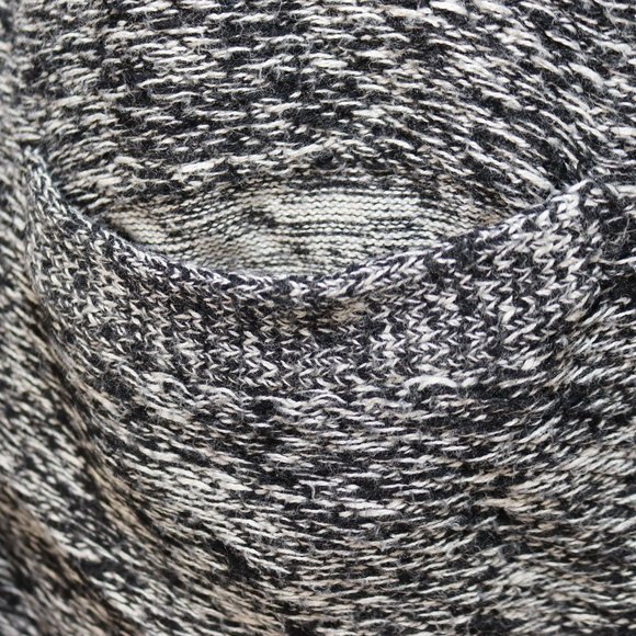 Lucky Brand Double Breasted Pea Coat Marled Cardigan Sweater Size Medium - Picture 4 of 6